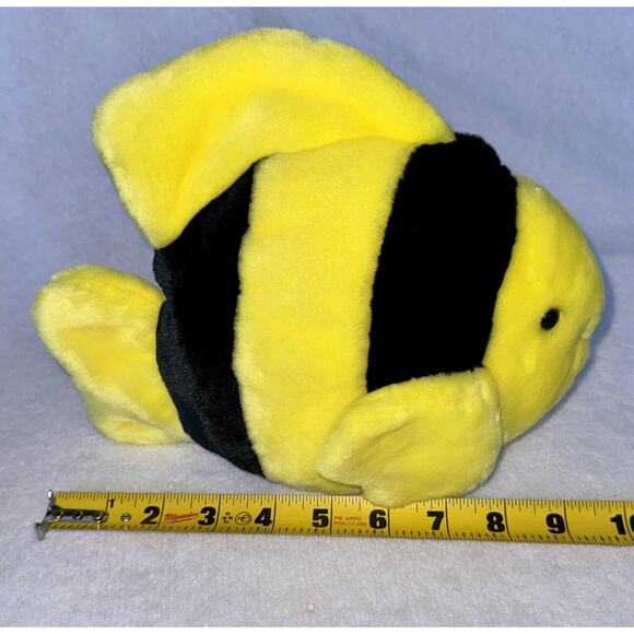 Ty Beanie Buddies Collection Bubbles The Fish Yellow/Black 1998 MWMT - Picture 4 of 7